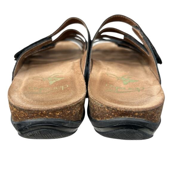 Dansko Women’s Janie Black Strappy Slip on Sandal Size 39 US 8.5/9 - Picture 8 of 11